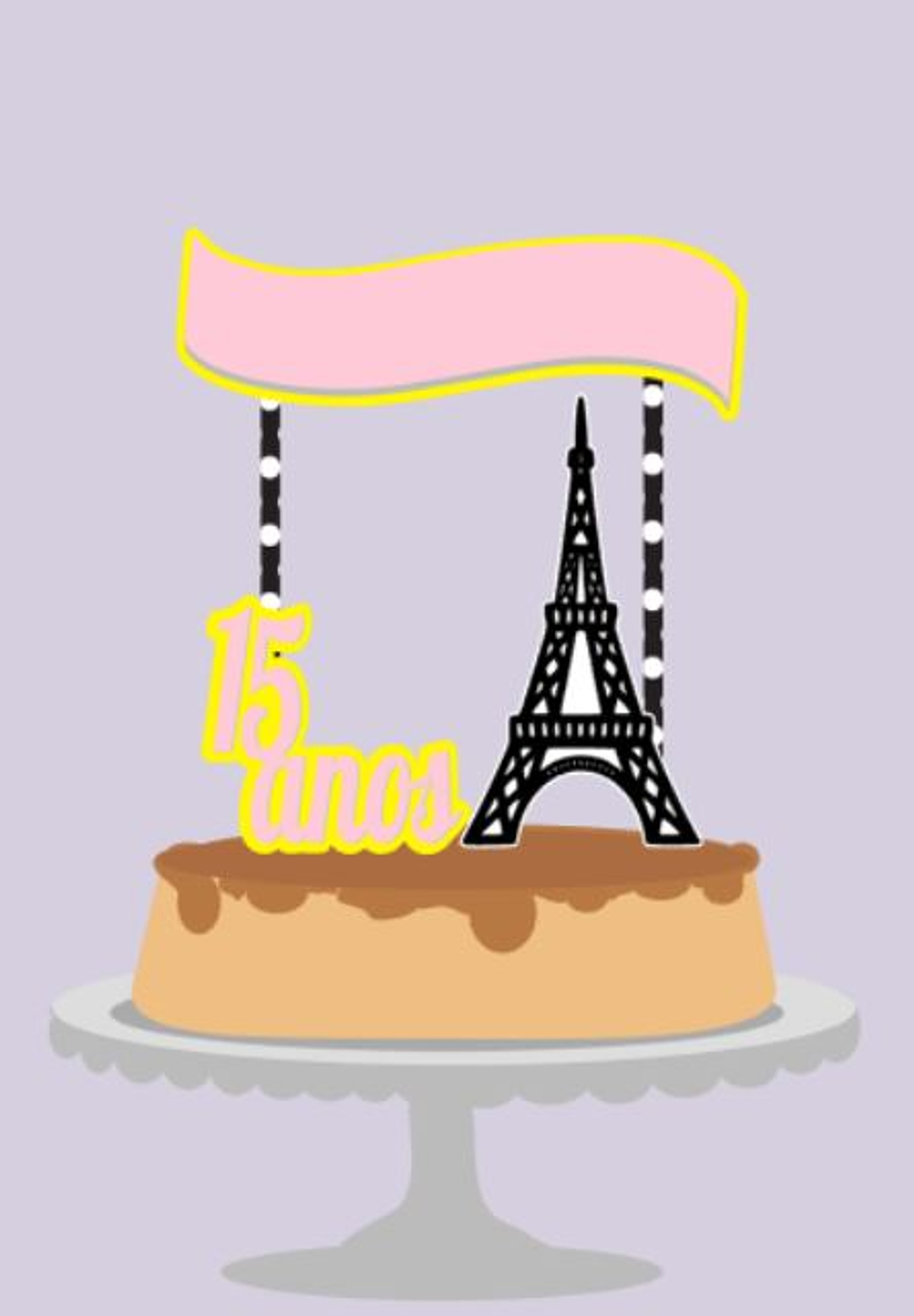 Arquivo topo de bolo 15 anos 1