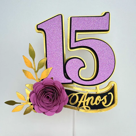 Arquivo topo de bolo 15 anos