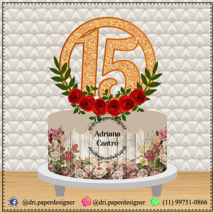 Arquivo topo de bolo 15 anos