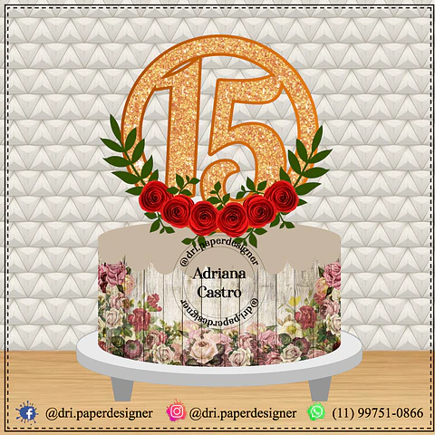 Arquivo topo de bolo 15 anos