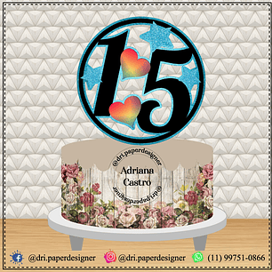 Arquivo topo de bolo 15 anos