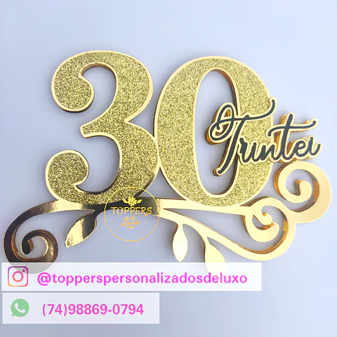 Arquivo topo de bolo 30 anos