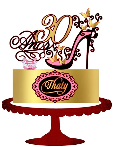 Arquivo topo de bolo 30 anos