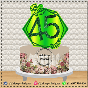 Arquivo topo de bolo 45 anos