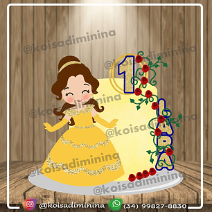 Arquivo topo de bolo A Bela e a fera