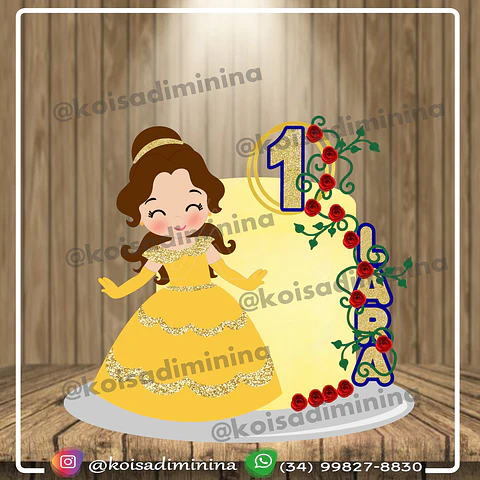 Arquivo topo de bolo A Bela e a fera