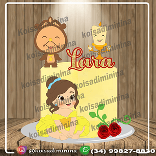 Arquivo topo de bolo A Bela e a fera