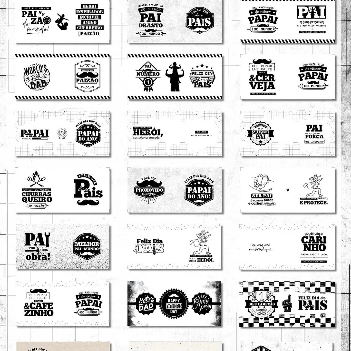 Arquivo Dia dos Pais Coleção Digital - Ilustracin 2