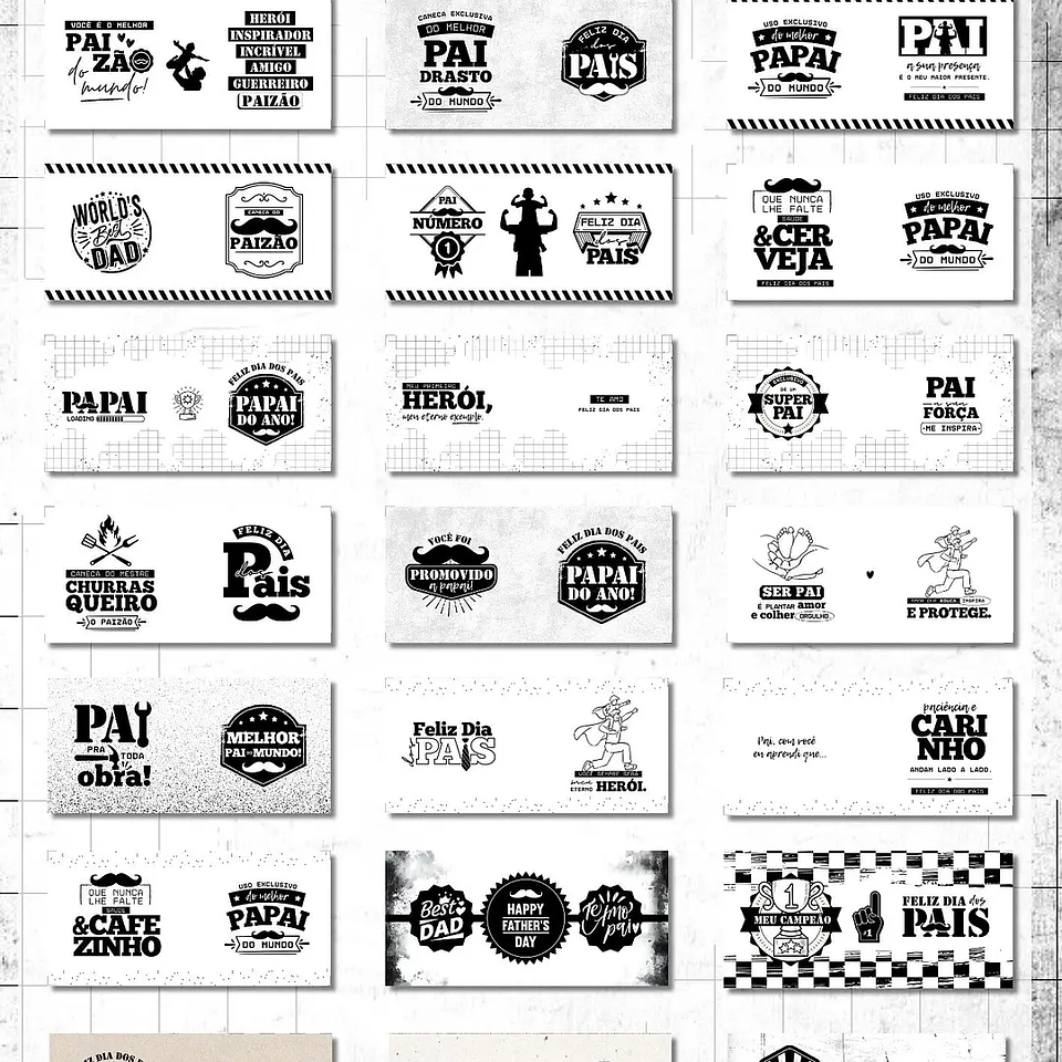 Arquivo Dia dos Pais Coleção Digital - Ilustracin 2