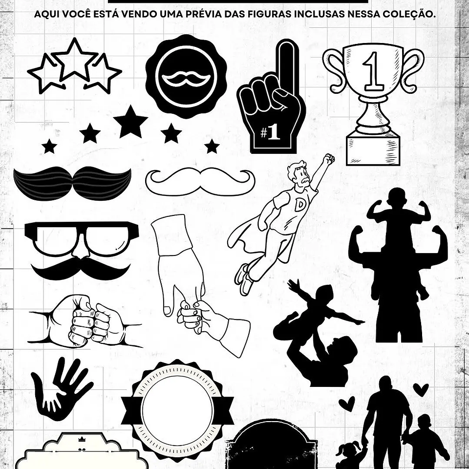 Arquivo Dia dos Pais Coleção Digital - Ilustracin 3