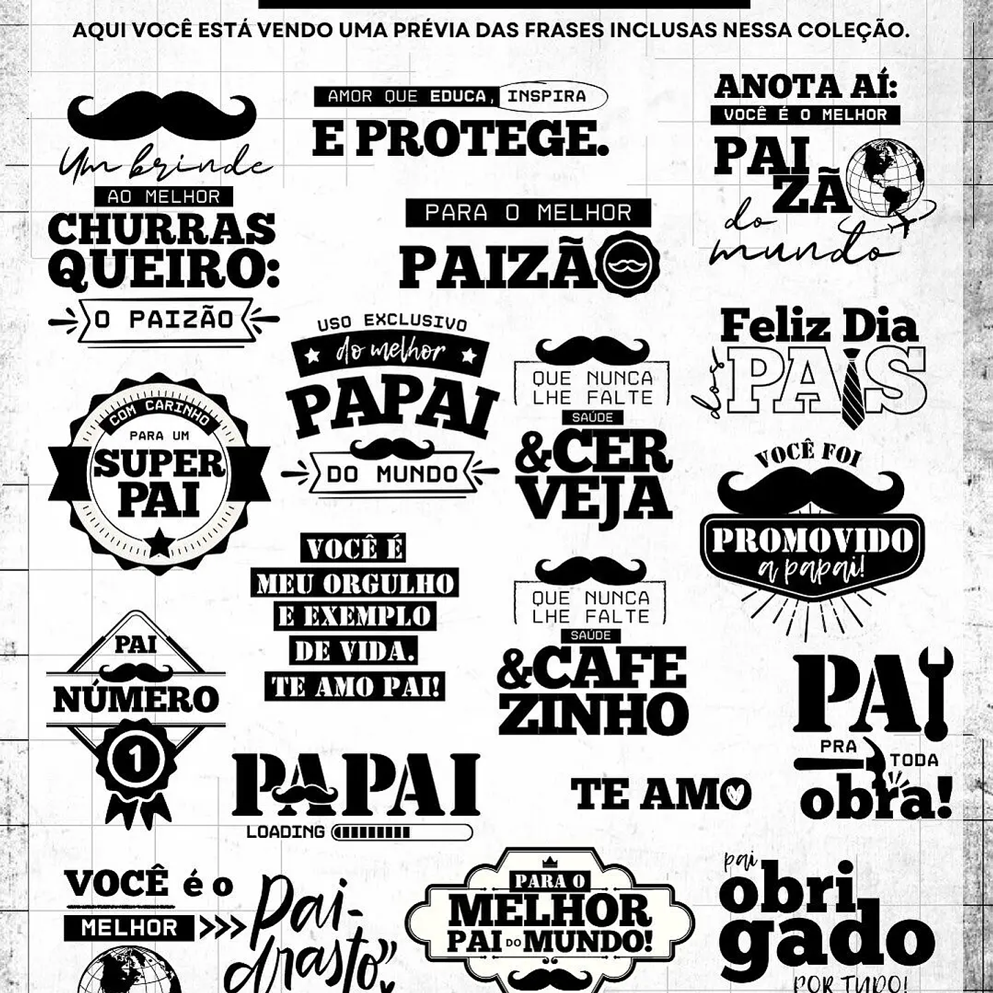 Arquivo Dia dos Pais Coleção Digital - Ilustracin 4