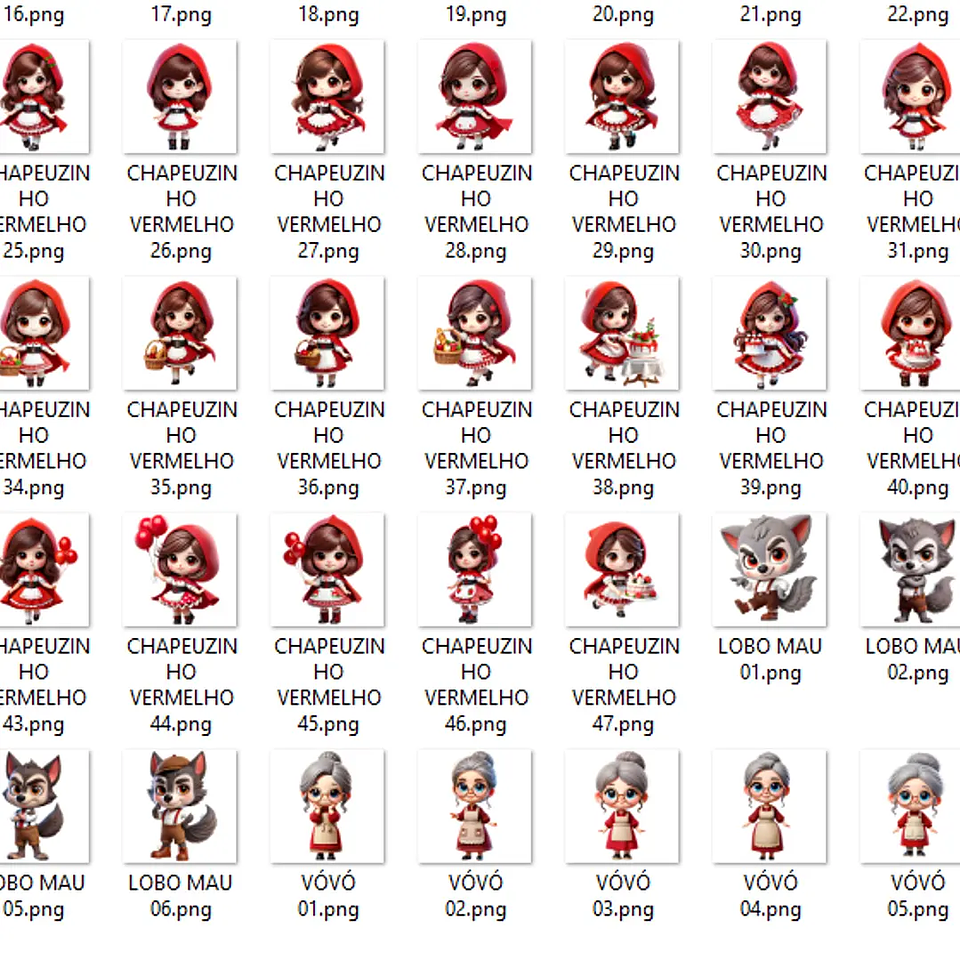 Kit Digital Chapeuzinho Vermelho - Que Fofura Criativos 2