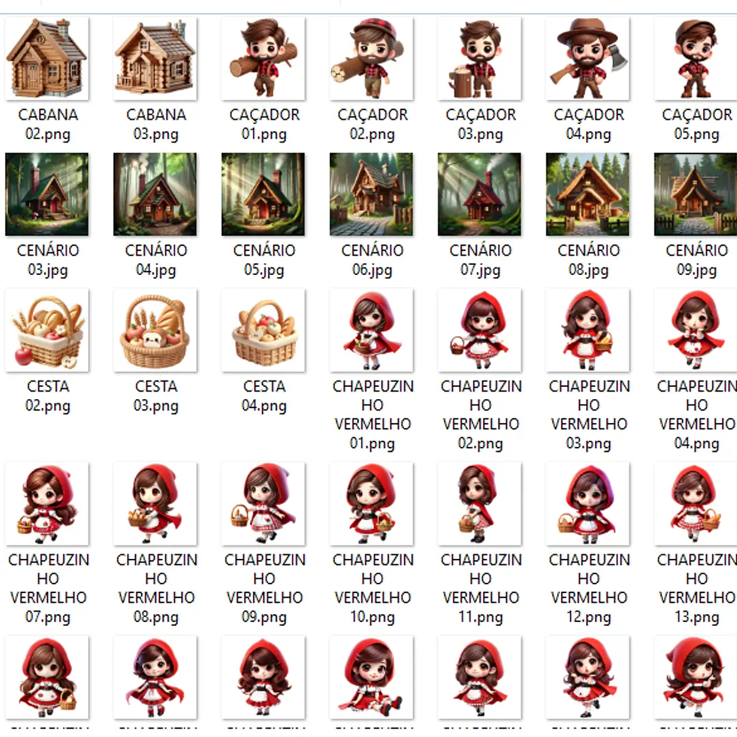 Kit Digital Chapeuzinho Vermelho - Que Fofura Criativos 3