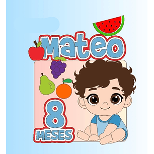 Arquivo Topo de Bolo Frutinhas Menino em Camadeas - Meu Cantinho Papelaria