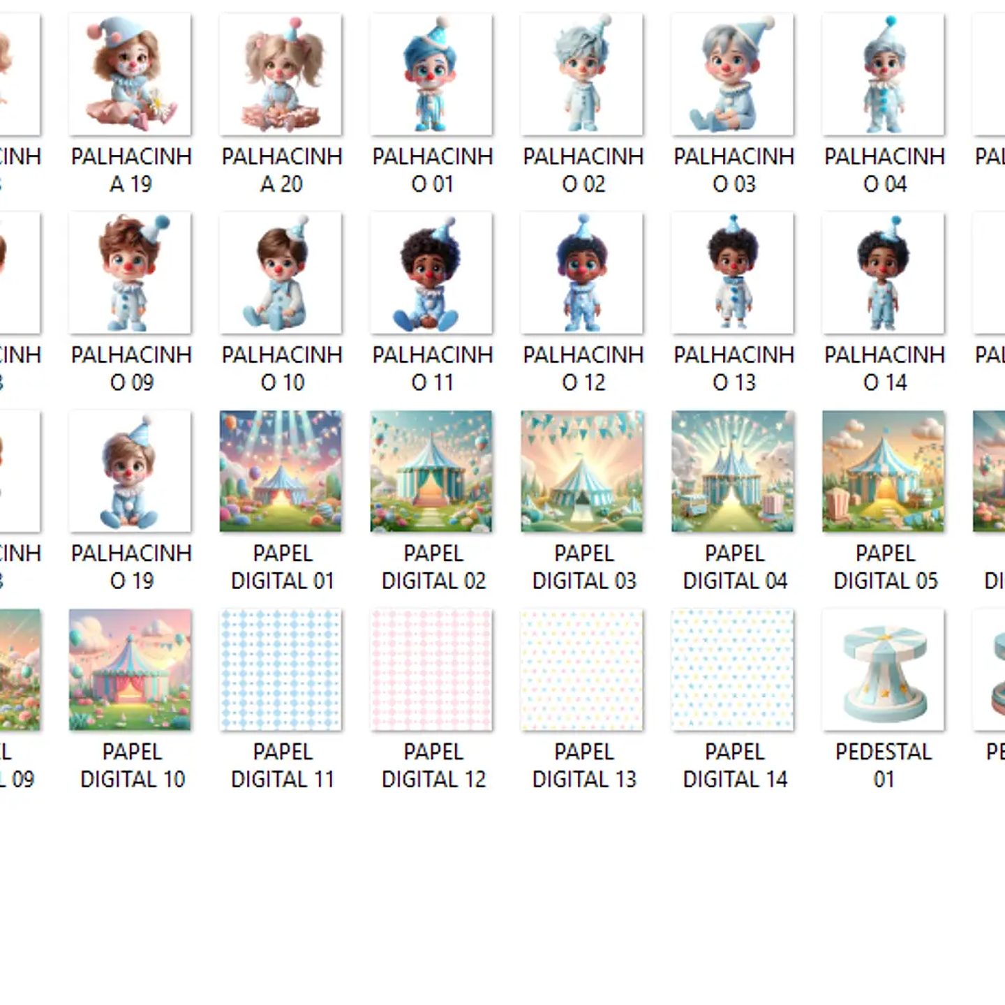 Kit Digital Circo Candy Color - Que Fofura 2