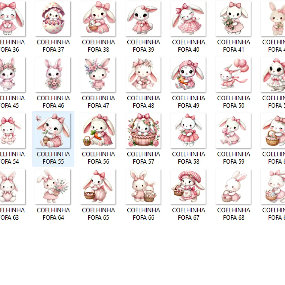 Kit Digital Coelhinha Fofa - Que Fofura 2