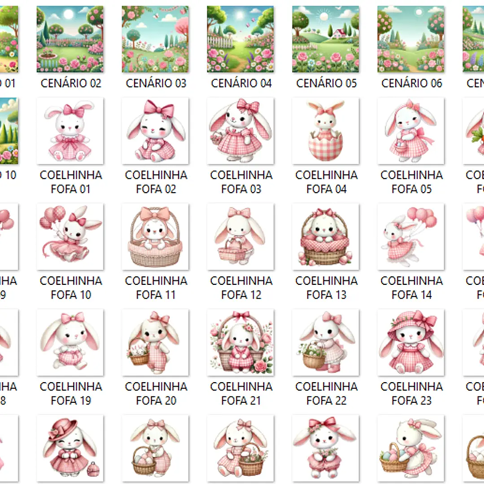 Kit Digital Coelhinha Fofa - Que Fofura 3