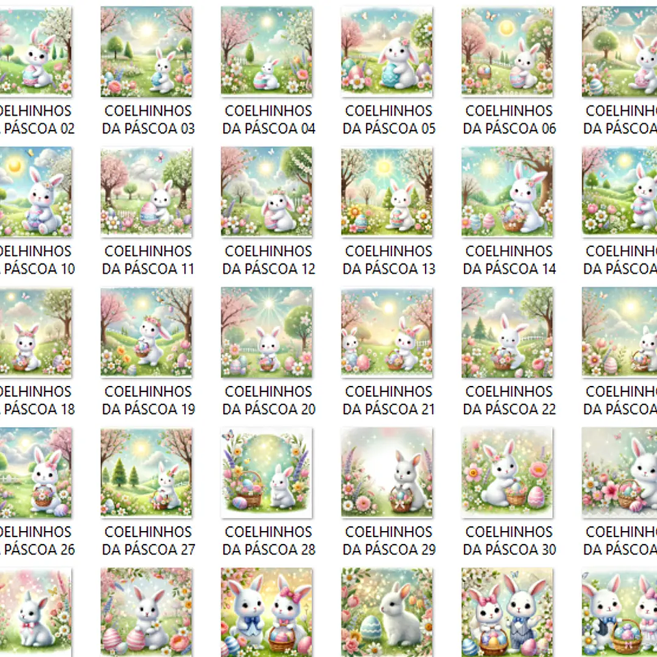 Kit Digital Coelhinhos da Páscoa - Que Fofura 3