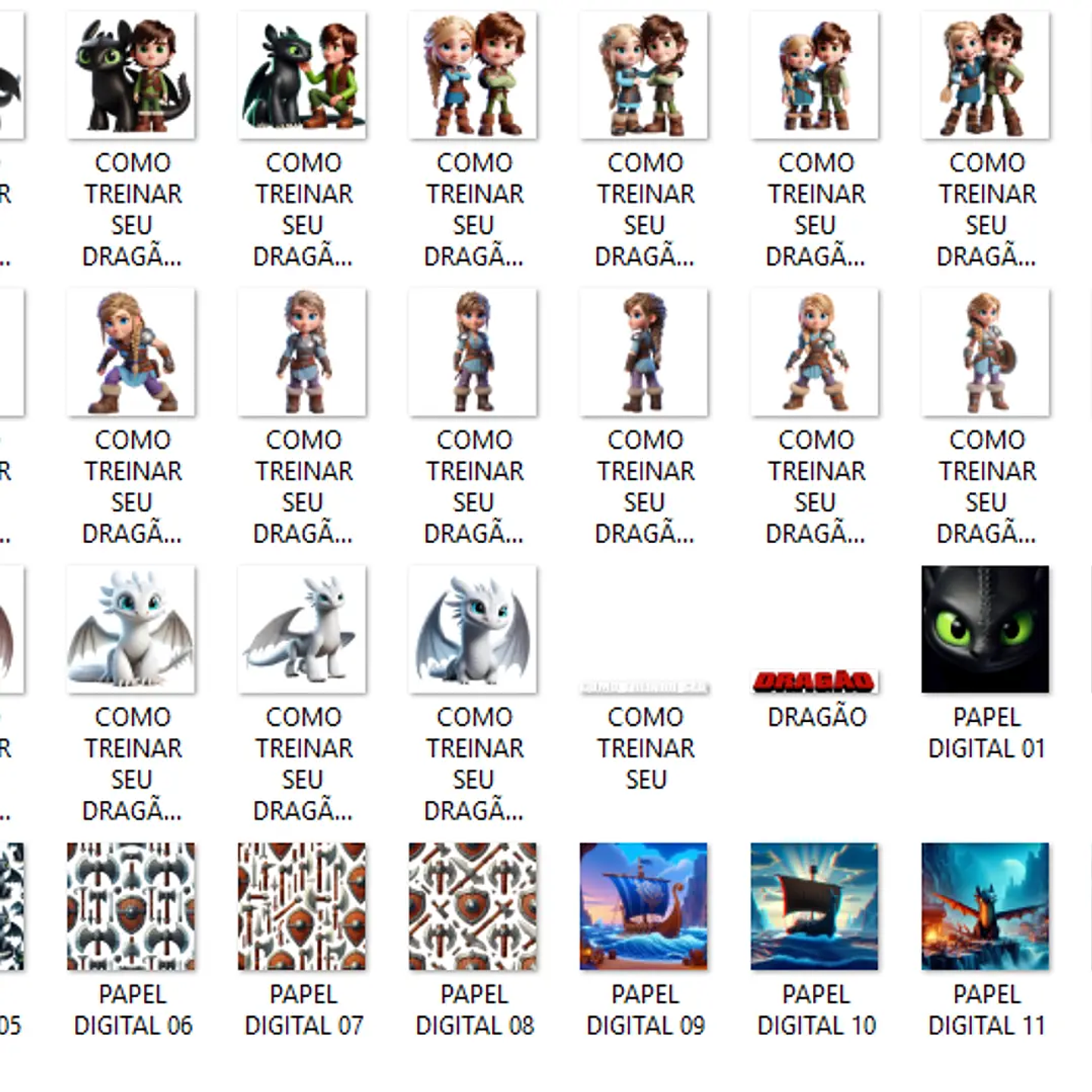 Kit Digital Como Treinar o Seu Dragão - Que Fofura 3
