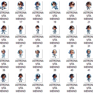 Kit Digital Crianças Astronautas - Que Fofura