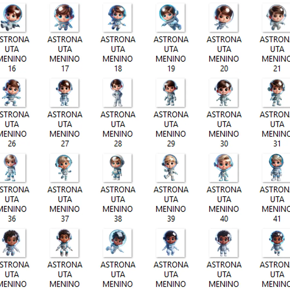 Kit Digital Crianças Astronautas - Que Fofura 2