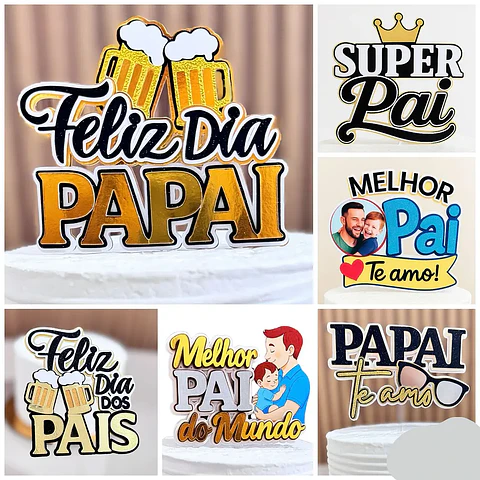 Arquivo Combo Topos de Bolo Dia dos Pais