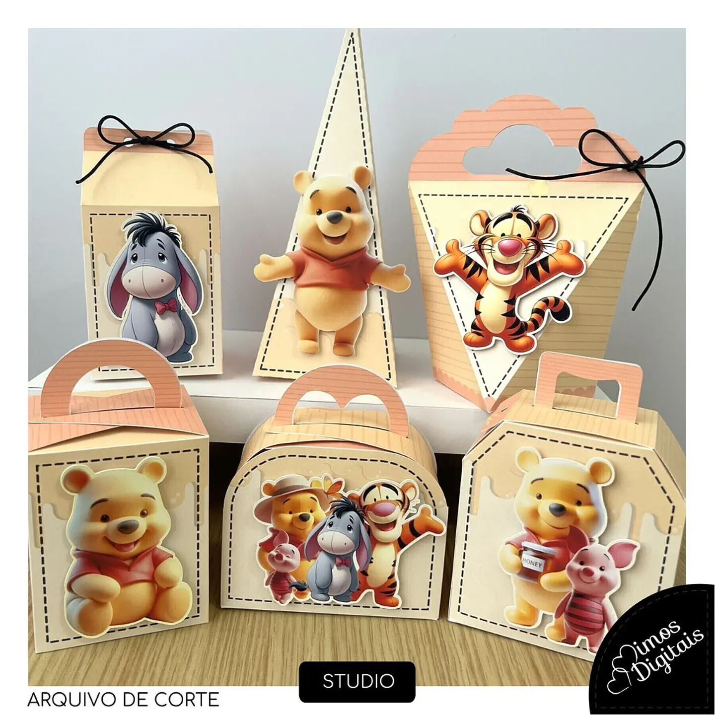 Arquivo de Corte Ursinho Pooh 22 - Mimos Digitais 1