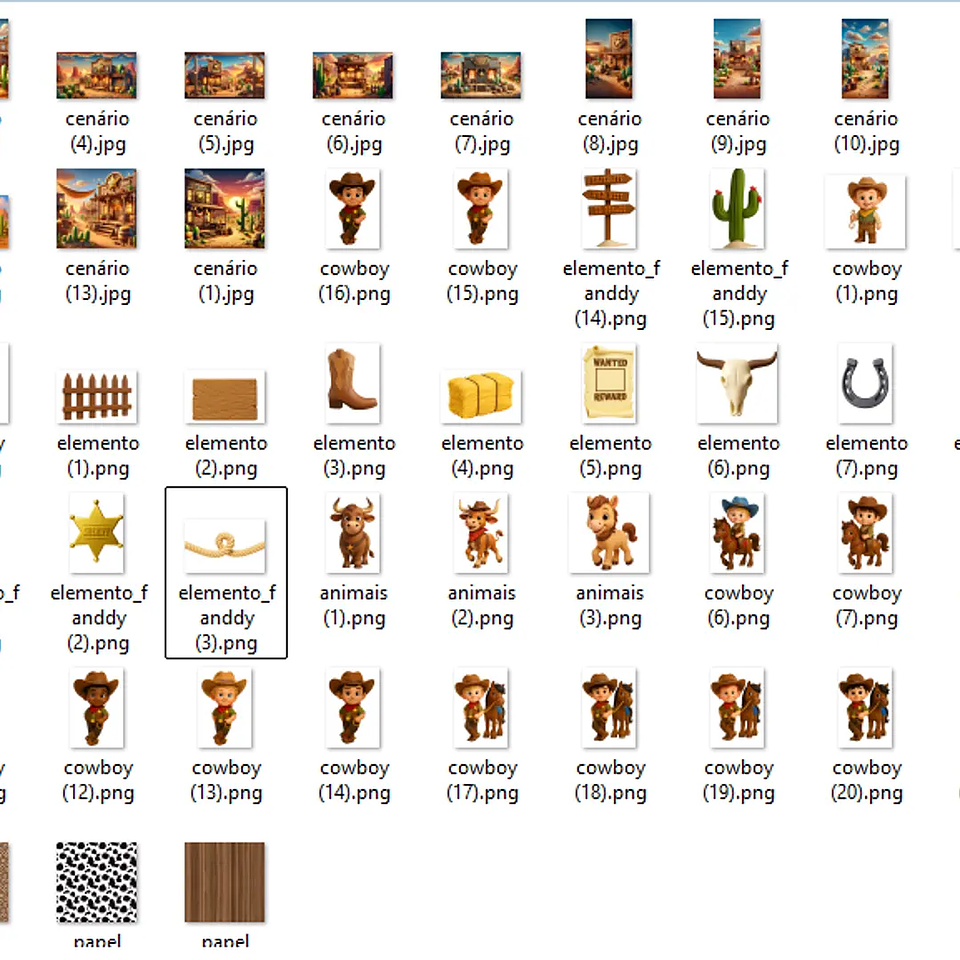 Kit Digital Cowboy - Fanddy 2