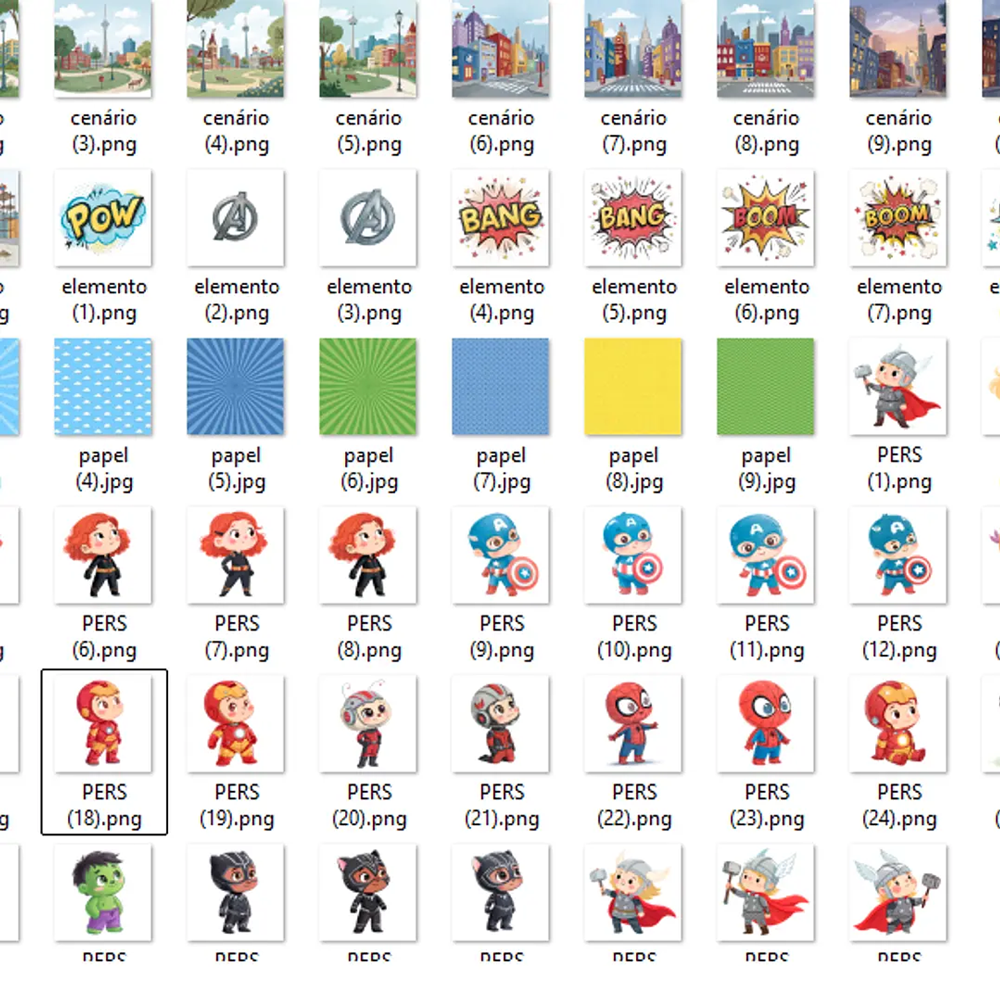 Kit Digital Os Vingadores - Fanddy 2