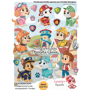 Kit Digital Patrulha Canina - Fanddy