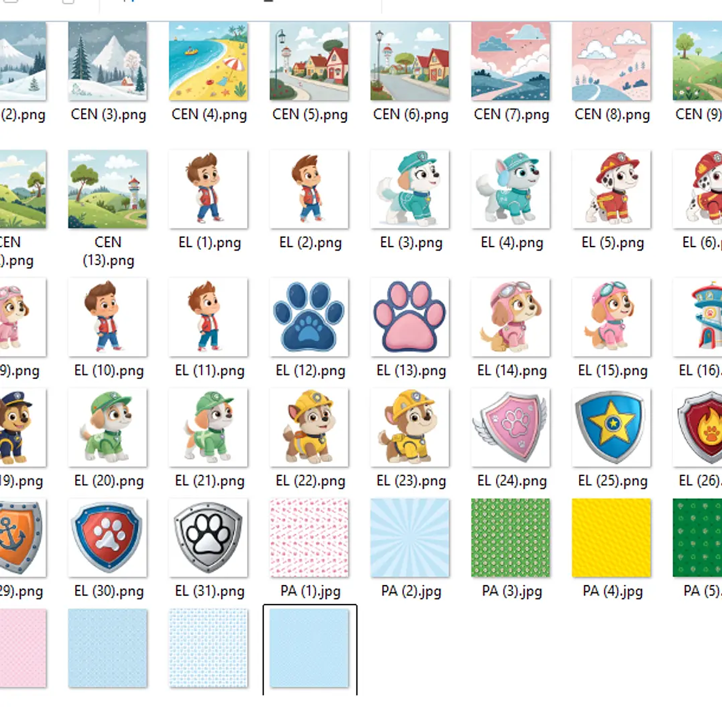 Kit Digital Patrulha Canina - Fanddy 2