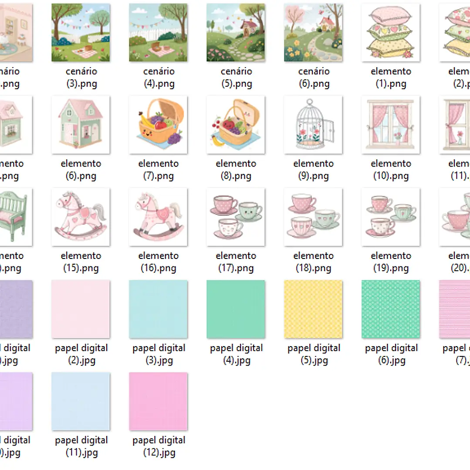 Kit Digital Casinha de Bonecas - Fanddy 3