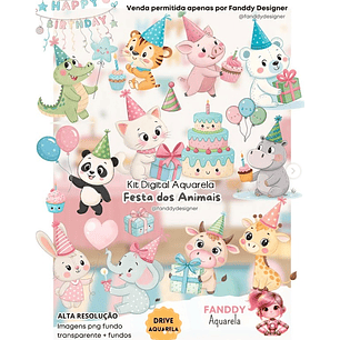 Kit Digital Festa dos Animais - Fanddy