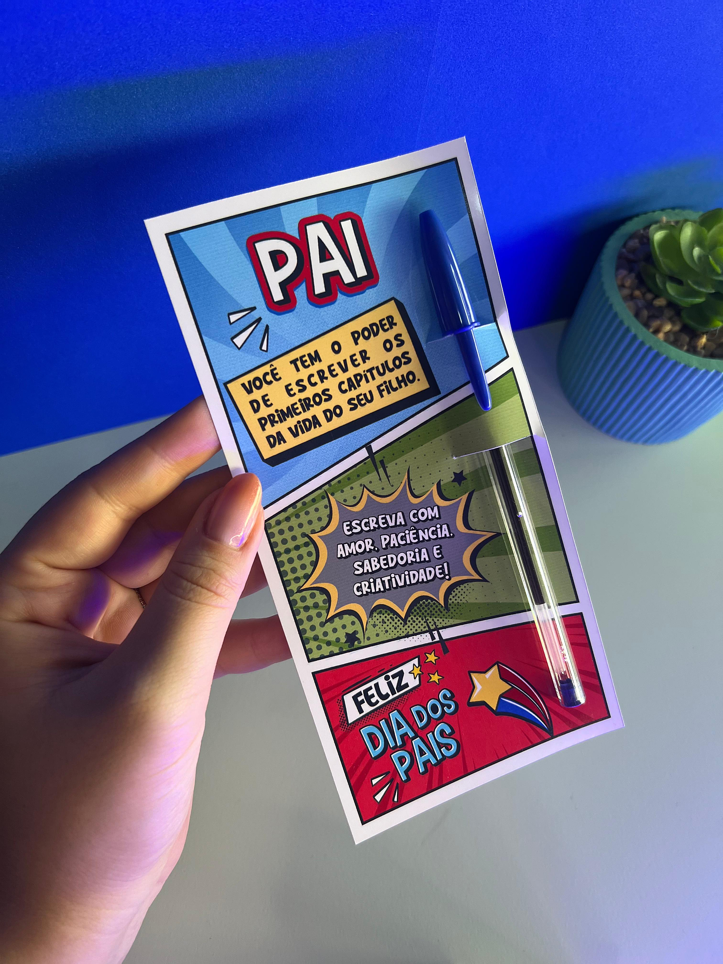 Arqivo Dia dos Pais Card Caneta - Ana Flor 1