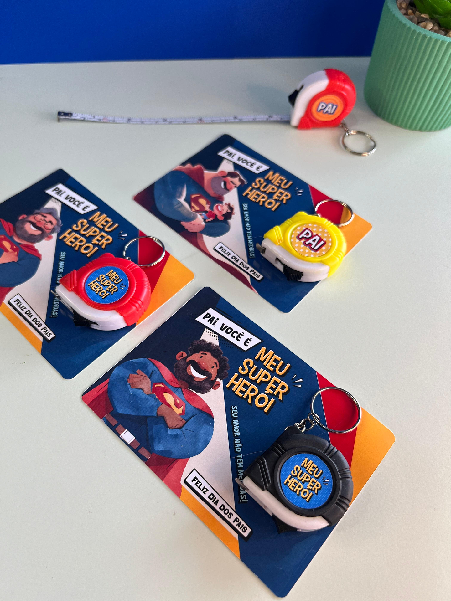 Arqivo Dia dos Pais Card Chaveiro - Ana Flor 2