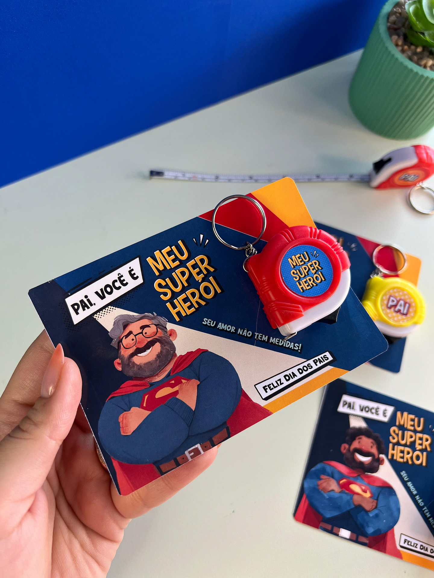 Arqivo Dia dos Pais Card Chaveiro - Ana Flor 3