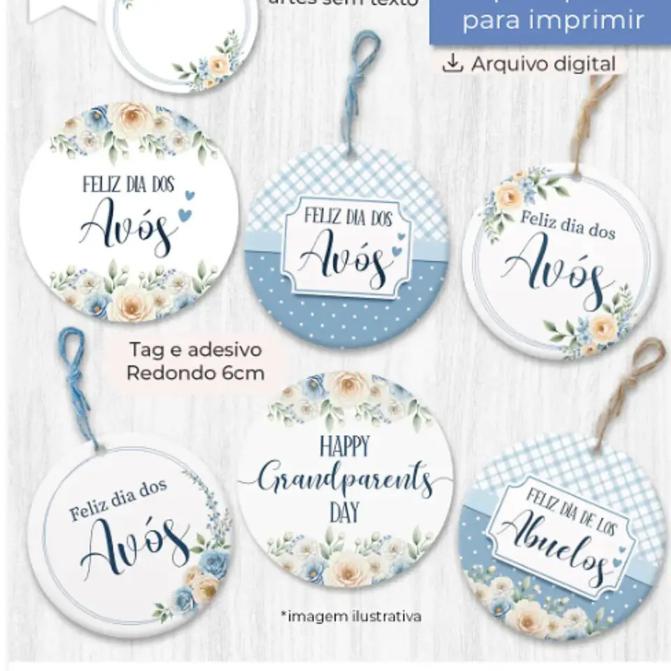 Arquivo Dia dos Avós Tags Redondas - Balloon 1
