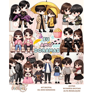 Kit Digital Eu Amo Doramas - Que Fofura