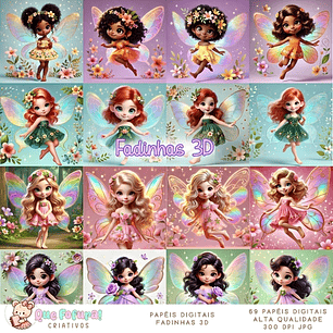 Kit Digital Fadinhas - Que Fofura