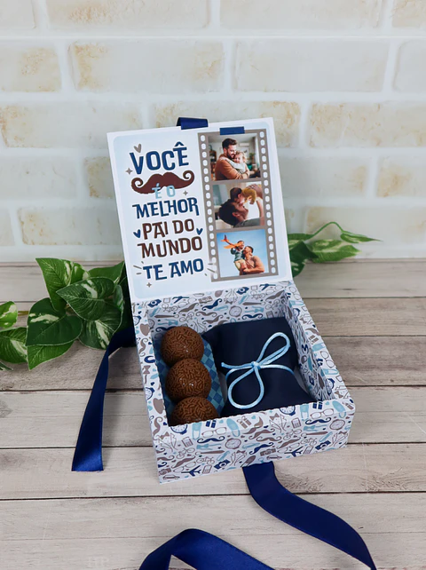 Arquivo Dia dos Pais Caixa doces e gravata - CHUVINHA DE PAPEL