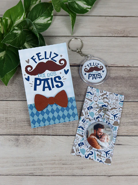 Arquivo Dia dos Pais Card chaveiro - CHUVINHA DE PAPEL