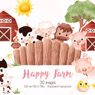 Kit Digital Fazendinha Aquarela