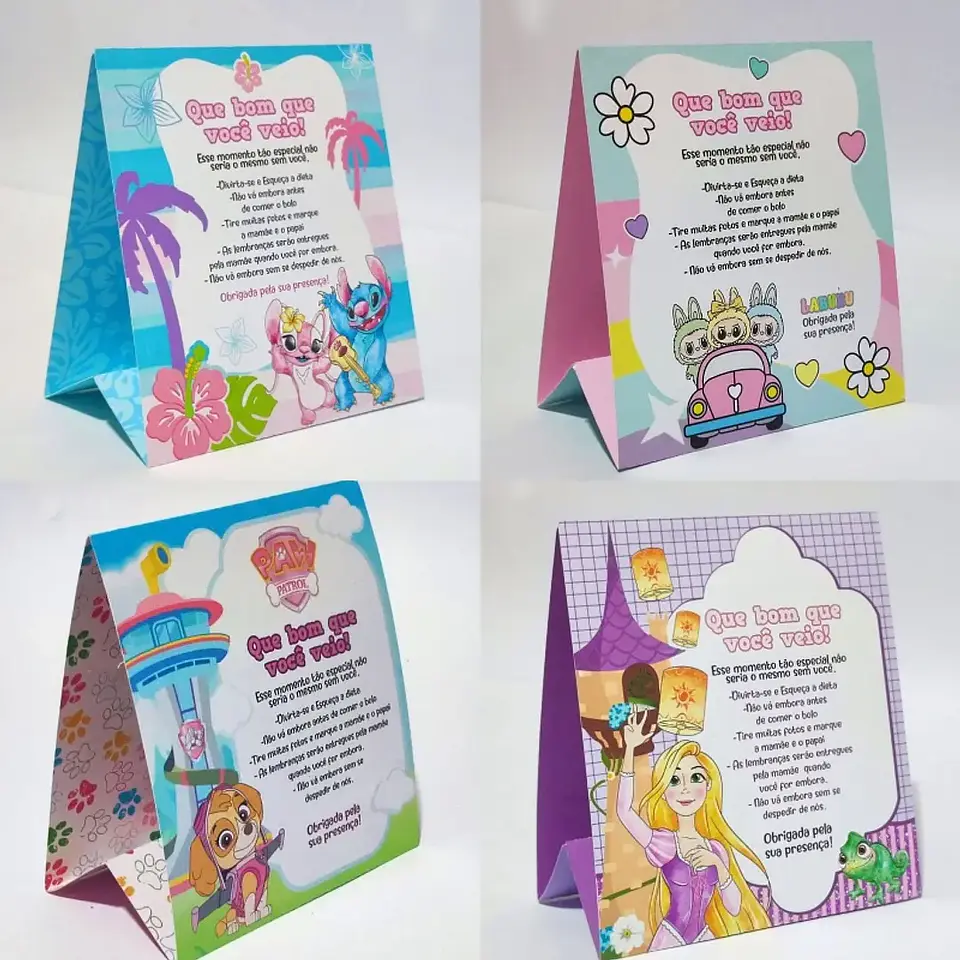 Arquivo Combo 11 Plaquinhas de Mesa - Criar Bv 2