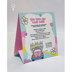 Arquivo Plaquinha de Mesa Labubu - Criar Bv