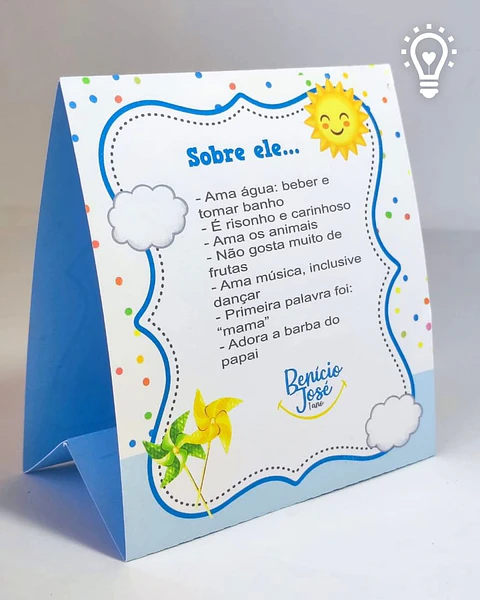 Arquivo Plaquinha de Mesa 365 Sorrisos - Criar Bv