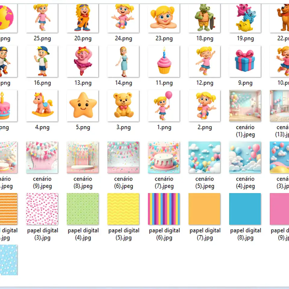 Kit Digital Xuxinha 3D - Fanddy 2