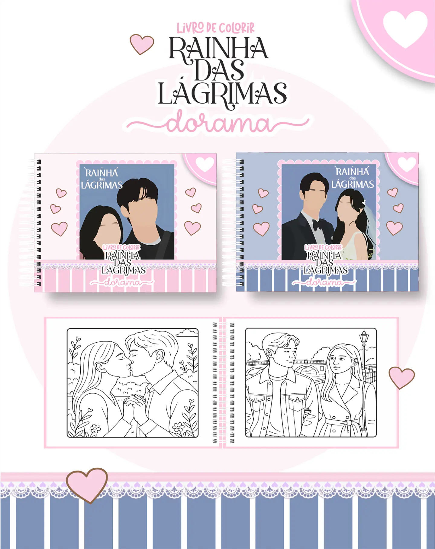 Arquivo Livro de Colorir Rainha das Lágrimas Doramas - Pamella 1