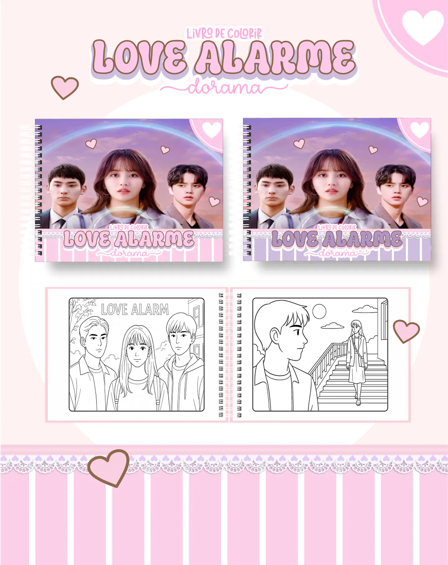 Arquivo Livro de Colorir Love Alarme Doramas - Pamella 1