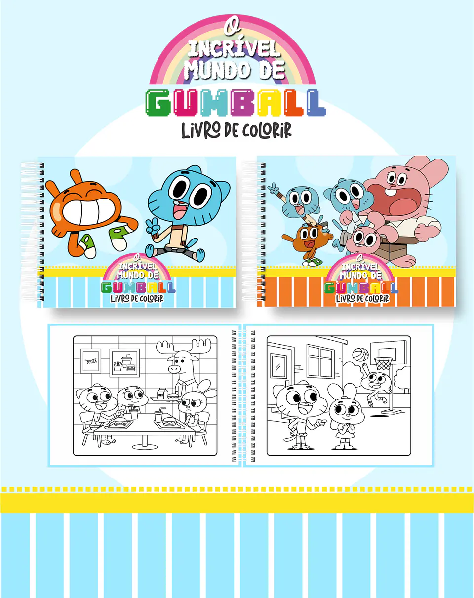 Arquivo Livro de Colorir O Incrível Mundo de Gumball - Pamella 1