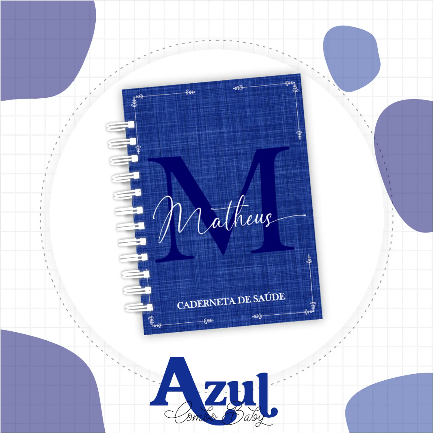 Arquivo Encadernação Azul Marinho - Luma 1